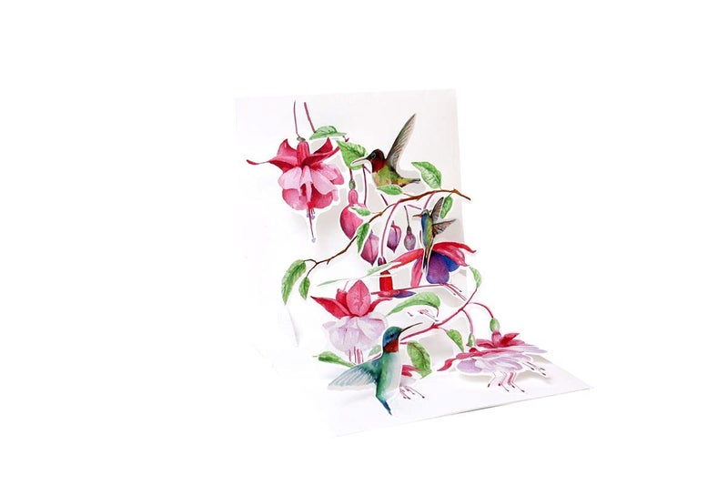 Up With Paper Everyday Pop-Up Greeting Card, 5-1/4" x 5-1/4", Hummingbirds - Image 3
